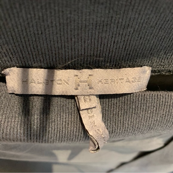 Halston Heritage Grey Washed Silk Blouse - size 6 - Picture 6 of 7